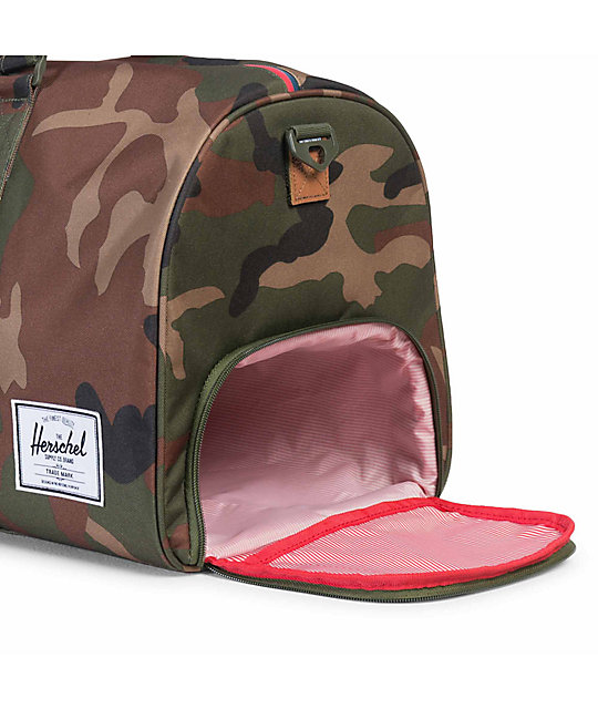 Herschel Supply Co. Novel 42.5L Woodland Camo Duffle Bag Zumiez