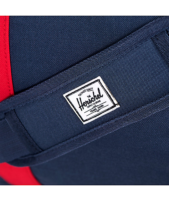 Herschel Supply Co. Novel Navy & Red 39L Duffle Bag Zumiez