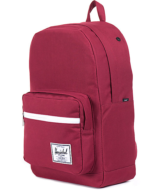 Herschel Supply Co. Pop Quiz Burgundy 20L Laptop Backpack Zumiez