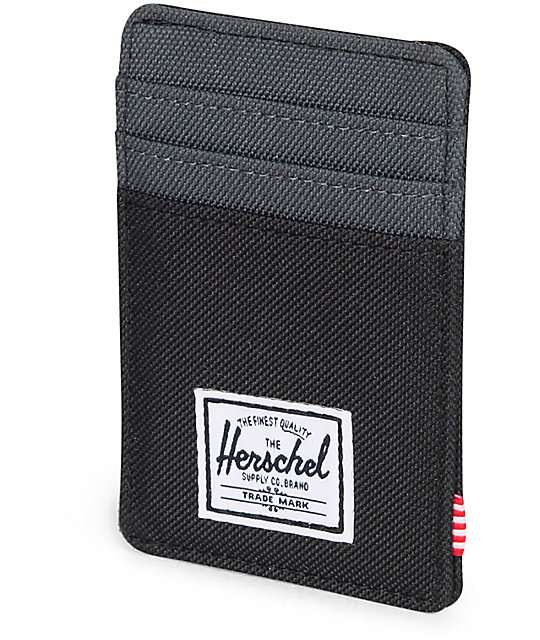 Herschel Supply Co. Raven Black & Dark Shadow Cardholder Moneyclip