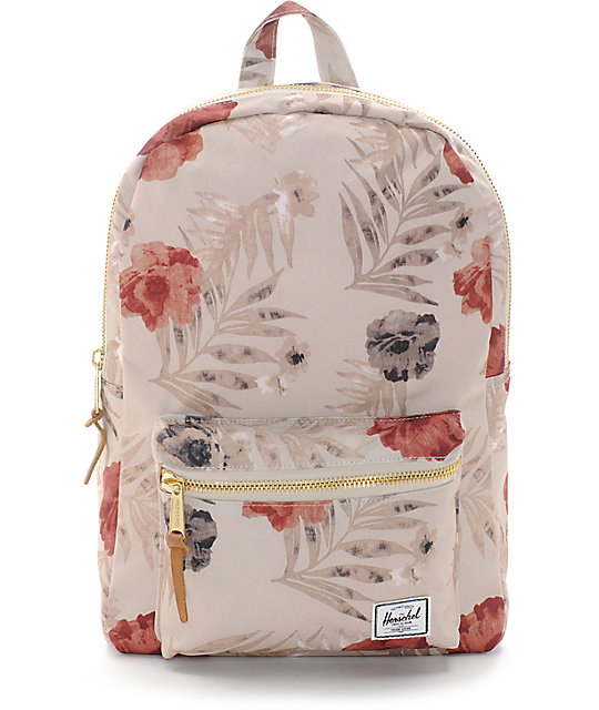 Herschel Supply Co. Settlement Pelican Floral Khaki 17L Backpack Zumiez