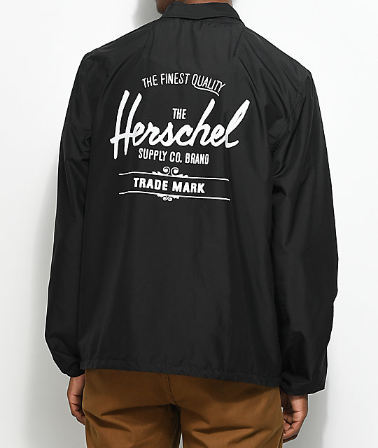 Herschel Supply Co. Voyage Black & White Coaches Jacket Zumiez