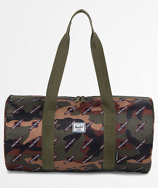 Herschel Supply Co. x Independent Camo Packable 22L Duffle Bag Zumiez