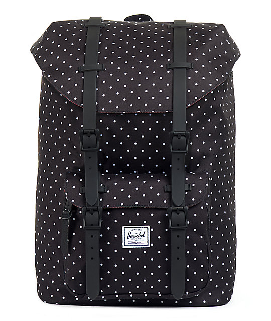 Herschel Supply Little America Black Polka Dot 24L Backpack