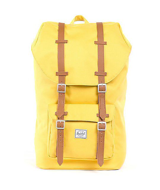 Herschel Supply Little America Medium Yellow Backpack at Zumiez PDP