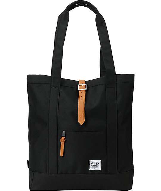 herschel supply market black 11l tote bag at zumiez pdp herschel supply market black 11l tote bag at zumiez pdp