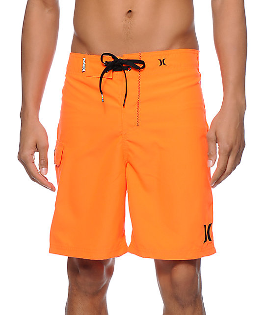 Hurley One & Only Orange 19 Board Shorts Zumiez