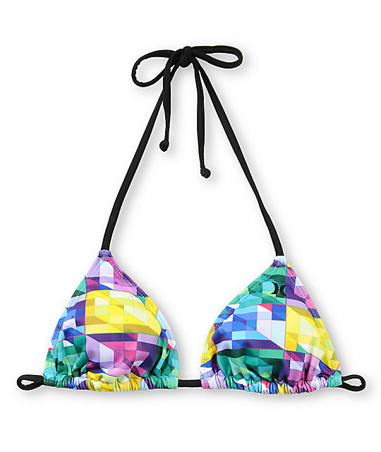 Hurley Swim Geo US Open Triangle Top Zumiez