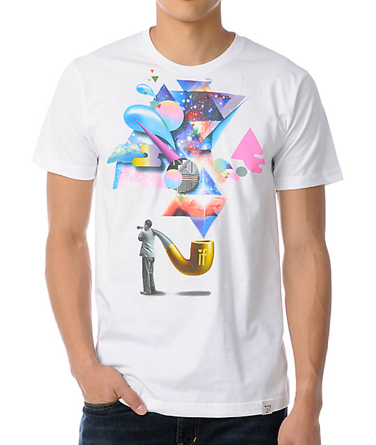 imaginary foundation triangulation white t shirt imaginary foundation triangulation white t shirt