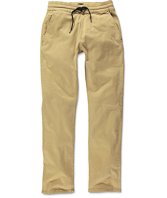 zumiez khaki joggers