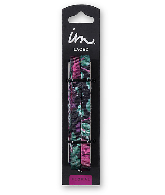 floral shoe laces
