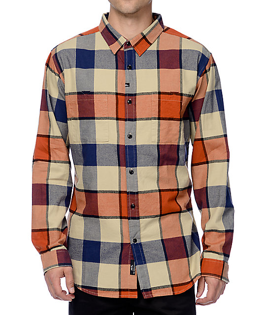 boys orange flannel