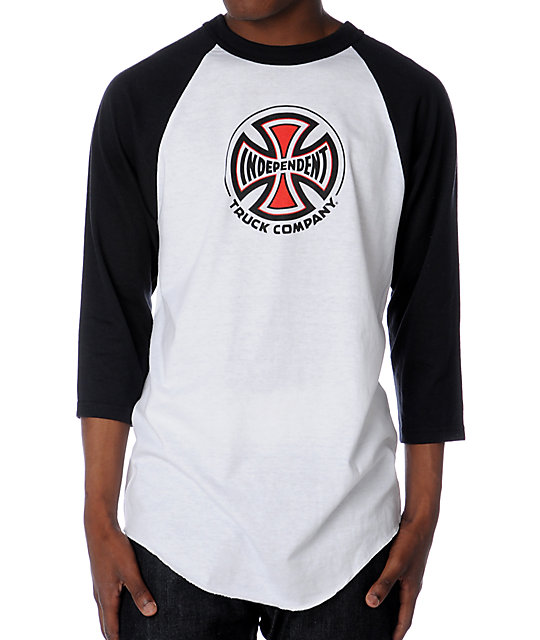 Independent Black & White Baseball TShirt Zumiez