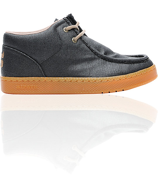 Ipath Cats Black Waxed Hemp & Gum Shoes Zumiez