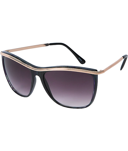 Jack Martin Face Like Sunshine Stripe Sunglasses Zumiez