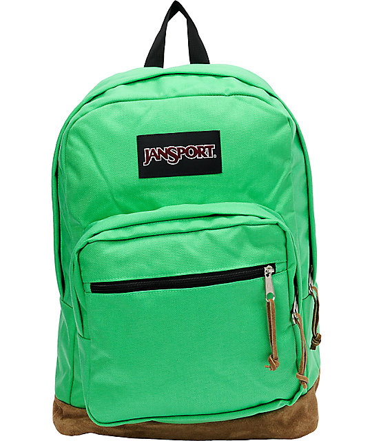 Jansport Right Pack Green & Tan Backpack Zumiez