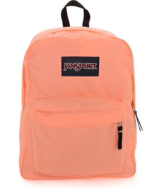 Jansport Superbreak Coral Peaches 25L Backpack Zumiez