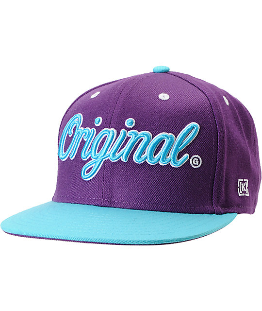 KR3W Original Purple & Teal Snapback Hat