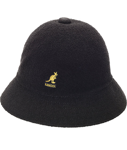 Kangol Bermuda Casual Black & Gold Bucket Hat