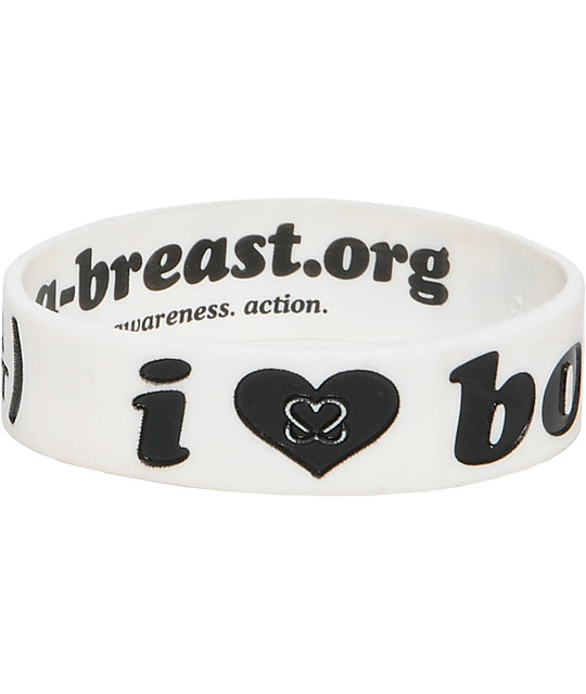 Keep A Breast White I Love Boobies Bracelet Zumiez