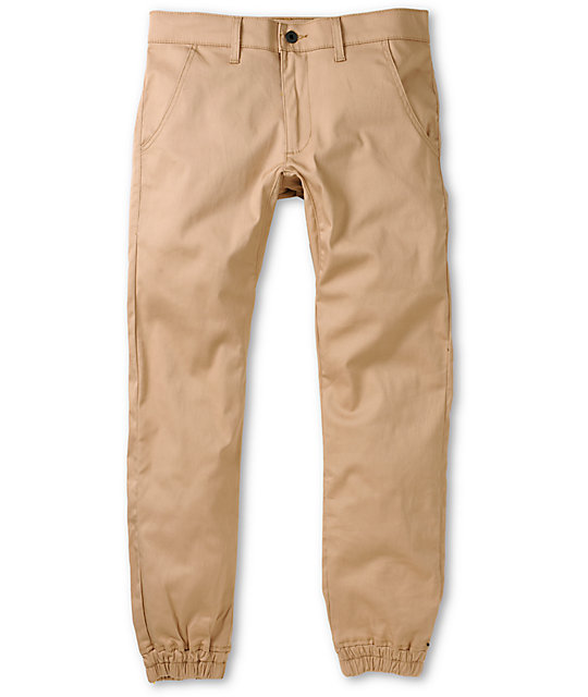 zumiez khaki joggers