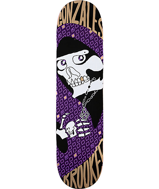 Krooked Gonz KRKD Or Death 7.75" Skateboard Deck Zumiez