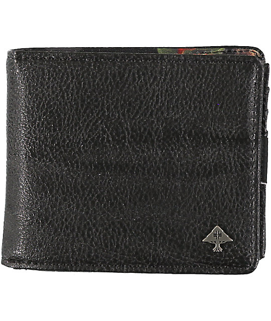 LRG Botanist Black Bifold Wallet Zumiez