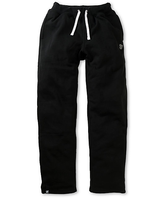 sweatpants black and white