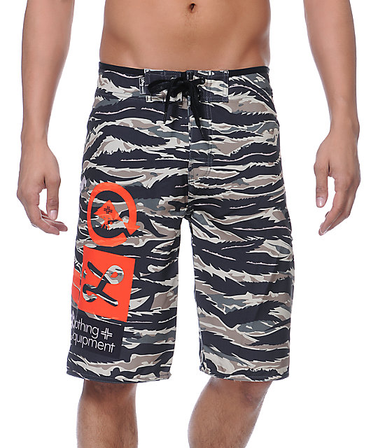 LRG CC Jungle Camo 22 Board Shorts Zumiez