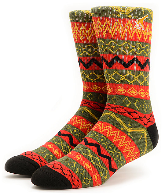 LRG PR Red Crew Socks