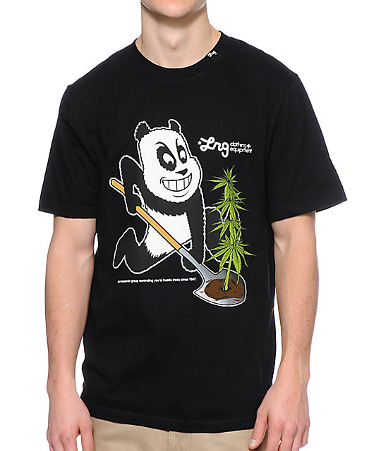 LRG Panda Strain Black T-Shirt at Zumiez : PDP