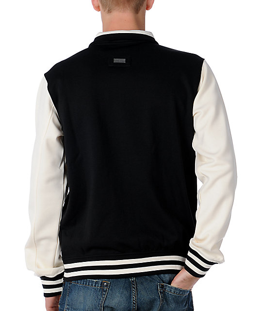 LRG Top Seed Black & White Track Jacket Zumiez