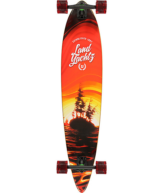 Landyachtz Bamboo Pinner 44" Pintail Longboard Complete Zumiez