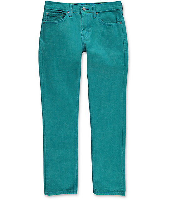 levis teal jeans