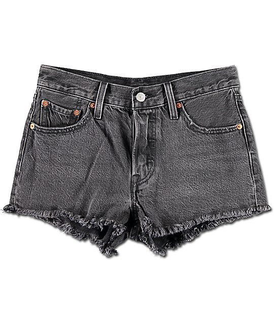 levis 501 hemmed shorts