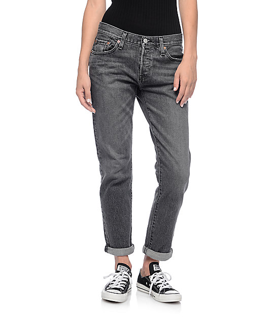 levi's 501 skinny washed black