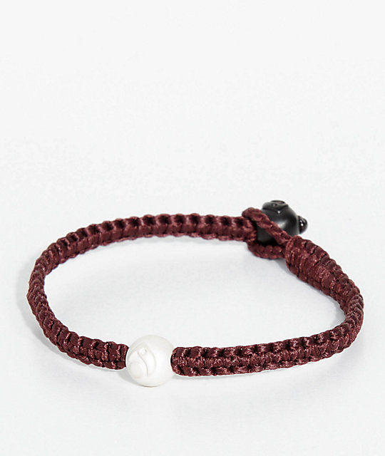 Lokai Single Wrap Burgundy Bracelet Zumiez
