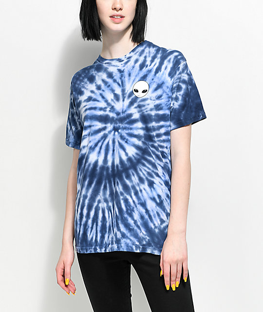 tie dye alien shirt