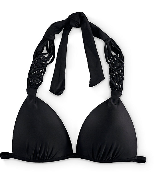 Malibu Beach Club Black Molded Cup Bikini Top Zumiez