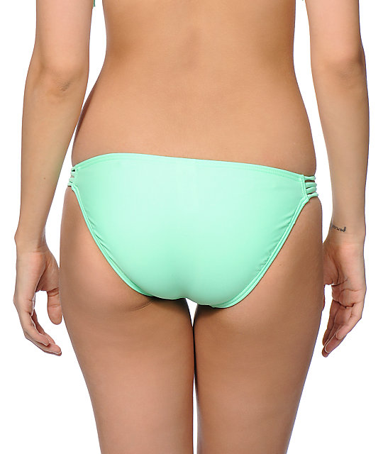 Malibu New Mint Side Strap Bikini Bottom Zumiez