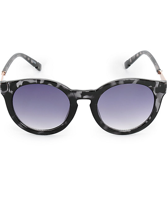 Marble Tortoise Shell Oversized Round Sunglasses Zumiez 5112