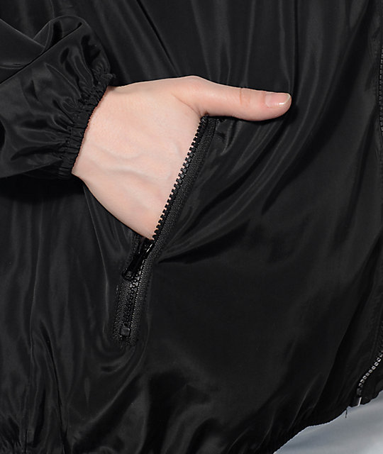 Married To The Mob Black Windbreaker Zumiez