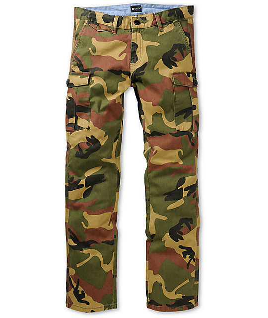 slim camo cargo pants