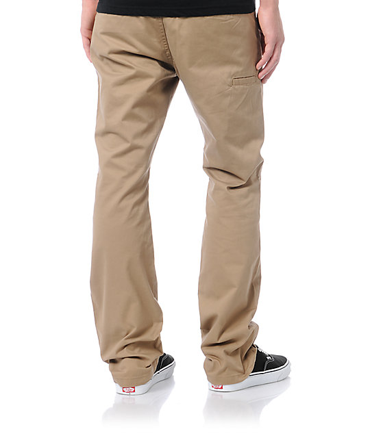 men's athletic fit khaki pants