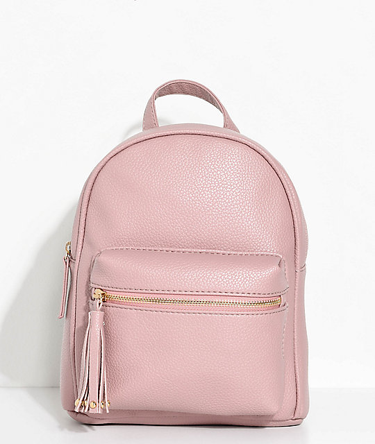 Mauve Faux Leather Mini Backpack | Zumiez