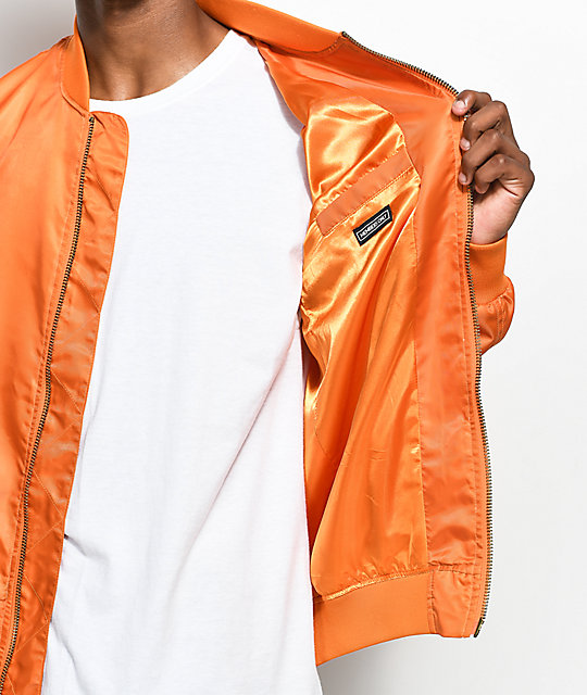 Members Only Military Orange Bomber Jacket Zumiez