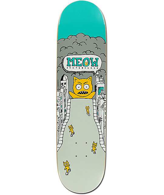 Meow Skateboards Catzilla 8.0" Skateboard Deck | Zumiez