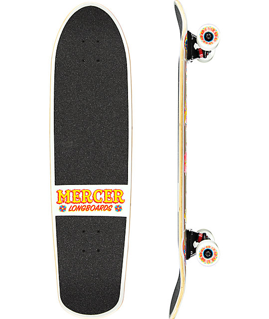 Mercer Flower Power 34" Cruiser Complete Skateboard Zumiez