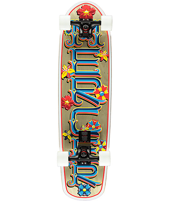 Mercer Flower Power 34" Cruiser Complete Skateboard Zumiez