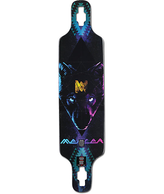 Mercer Mystic Wolf 40" Drop Through Longboard Deck at Zumiez PDP